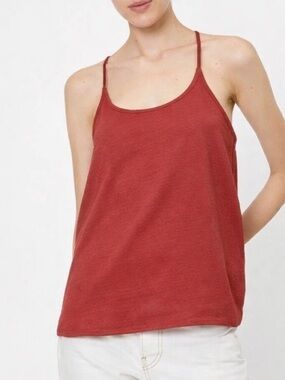 Anthro Green Envelope Rust Camisole Tank Top Size Small Excellent